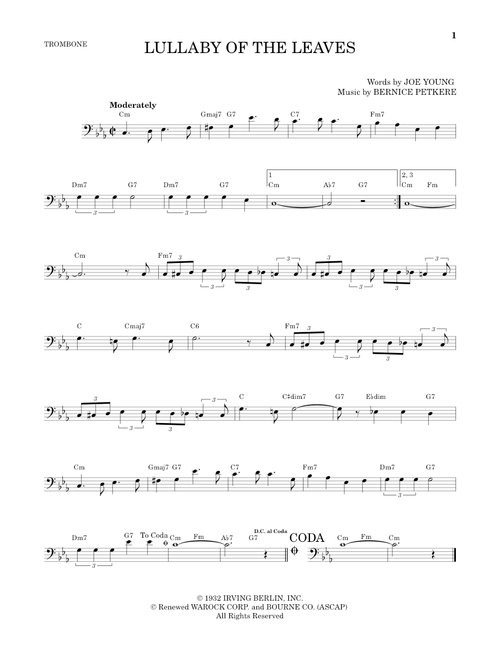 Lullaby Of The Leaves - Joe Young (Trombone Solo)