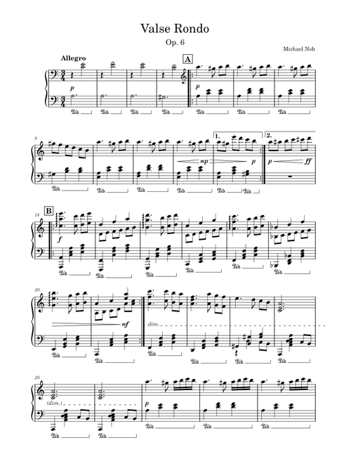 Valse in A minor