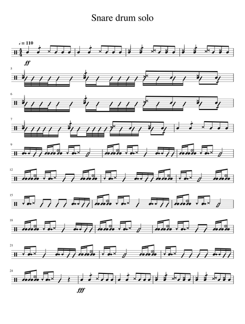 Snare drum solo