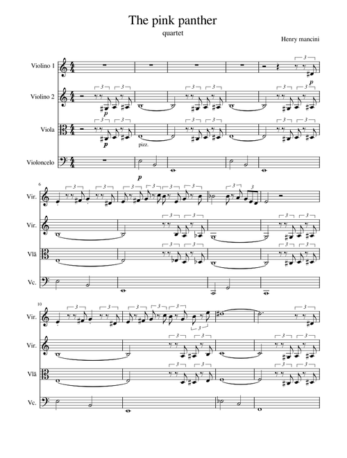 The_pink_panther_string_quarteto.mscz