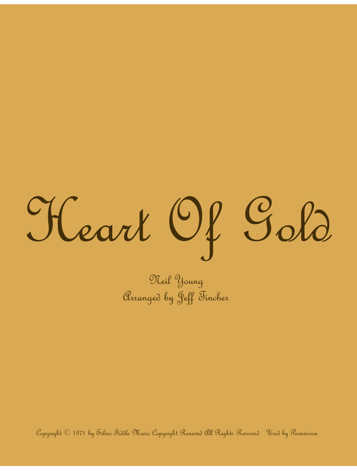 Heart Of Gold (Arr. Jeff Tincher) - Neil Young (Piano Vocal)