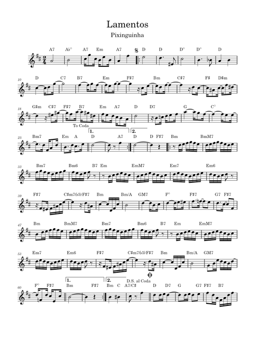 Lamentos – Pixinguinha