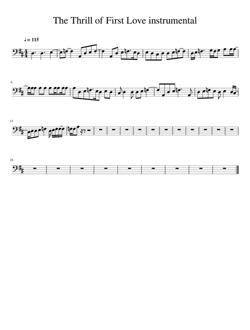 The Thrill of First Love instrumental