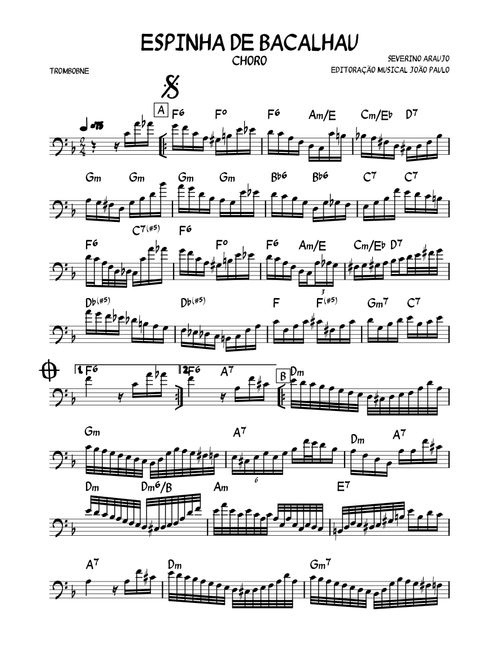 ESPINHA DE BACALHAU PARA TROMBONE