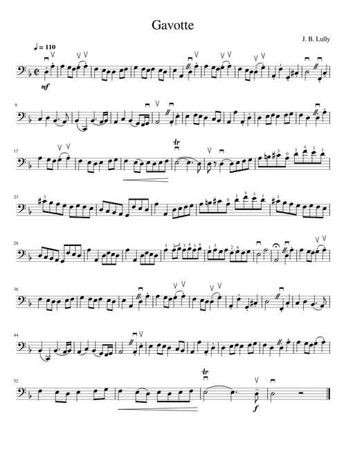 Gavotte – Lully, Jean-Baptiste
