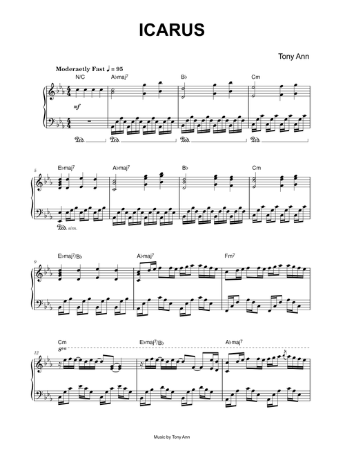 ICARUS - Tony Ann (Piano)