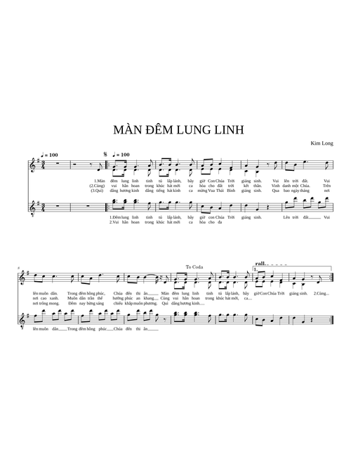 MÀN ĐÊM LUNG LINH
