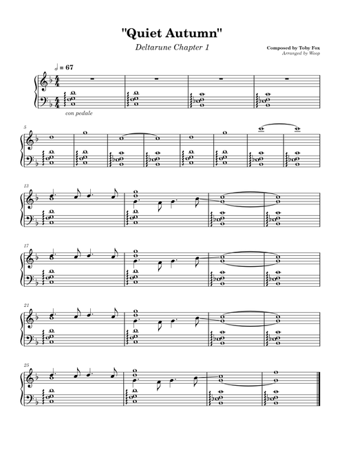 Quiet Autumn – Deltarune Chapter 1