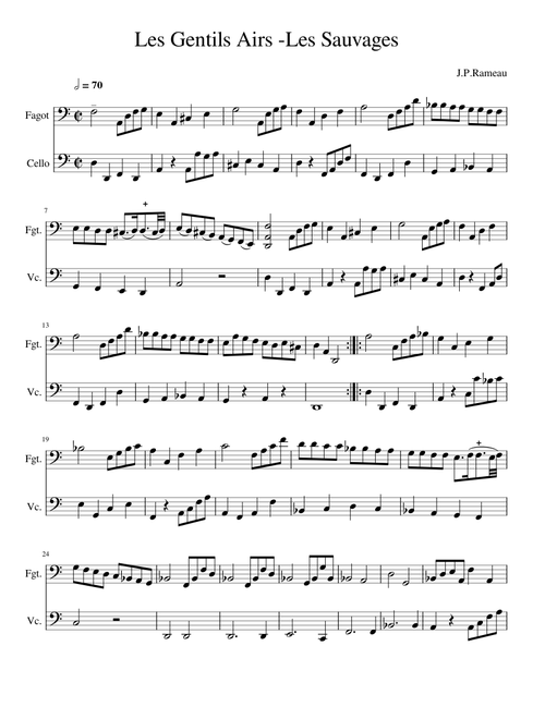 Les Sauvages from Les Indes Galantes by J.P. Rameau