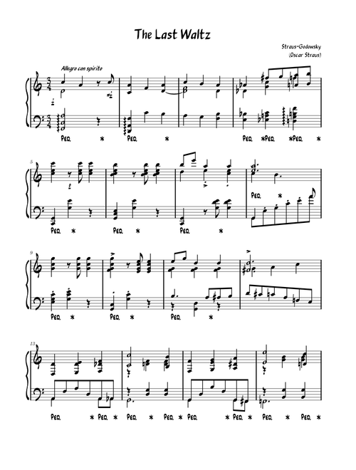 The Last Waltz - Straus-Godowsky
