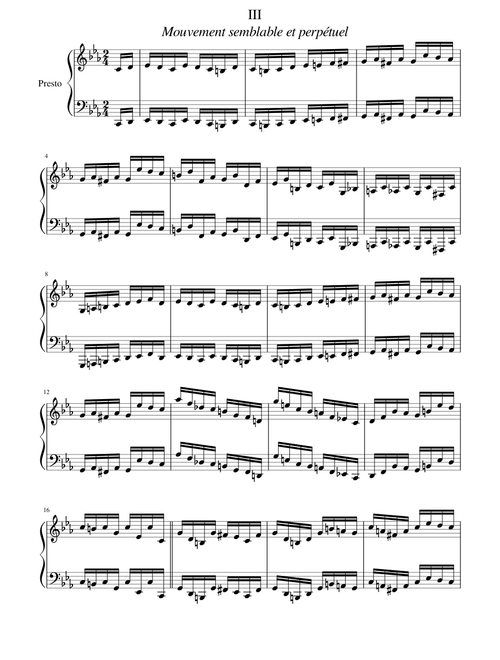 3 Grandes Études, Op.76 – Charles-Valentin Alkan 3. Mouvement semblable et perpétuel