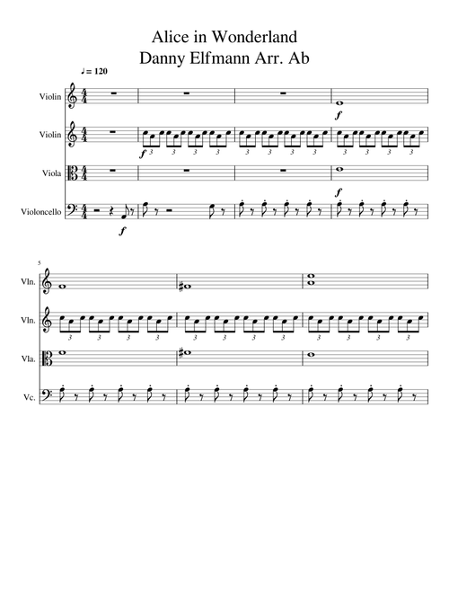Alice in Wonderland (Quartet)