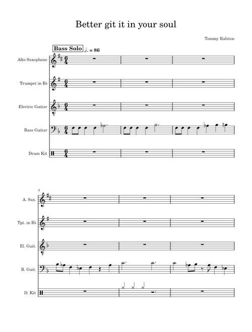 Better git it in your soul – Charles Mingus