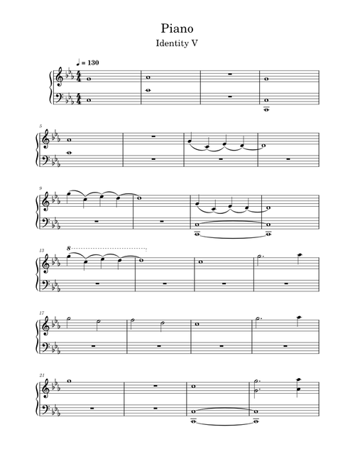 Piano – Identity V OST