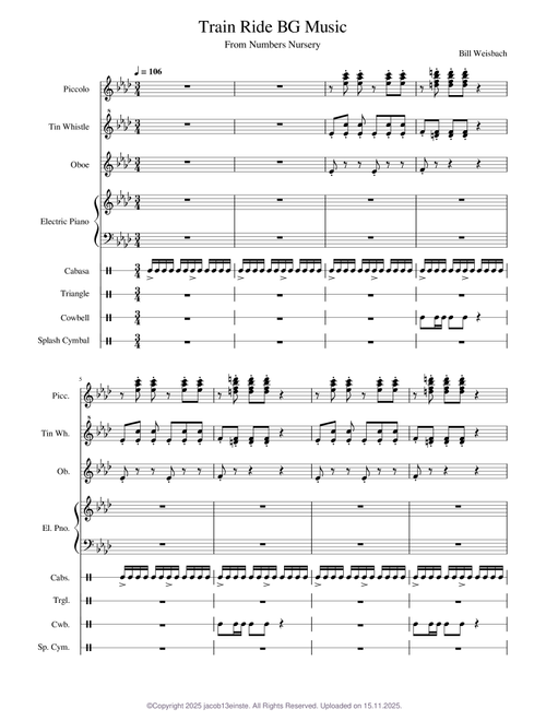 Train Ride BG Music – Bill Weisbach - Numbers Nursery