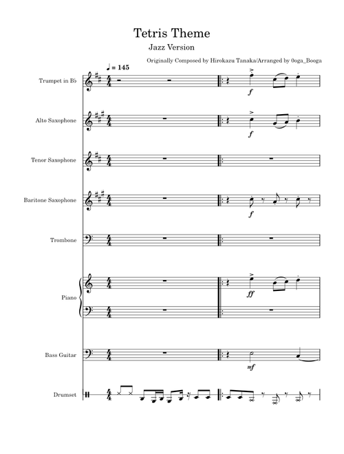 Tetris theme song – Hirokazu Tanaka Tetris Theme Jazz version