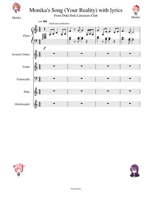 Monika's Song (Your Reality) with lyrics