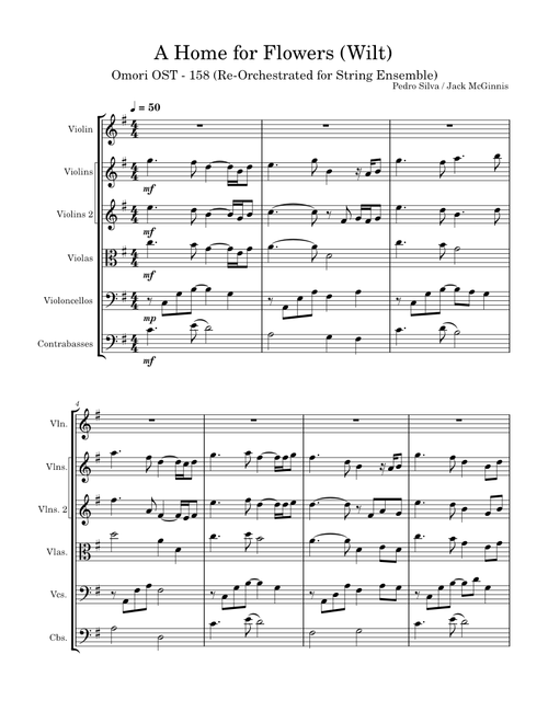 A Home For Flowers (Wilt) - for String Ensemble