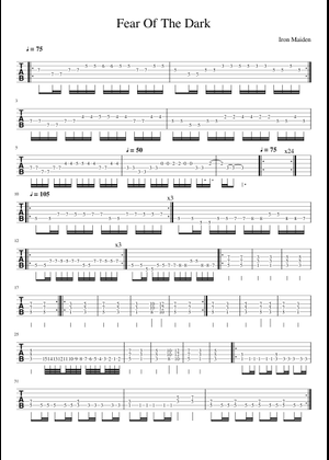 Iron Maiden Medley (uncompleted) Sheet Music and Tab for Trombone