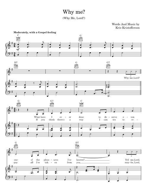 Why me lord - Kris Kristofferson