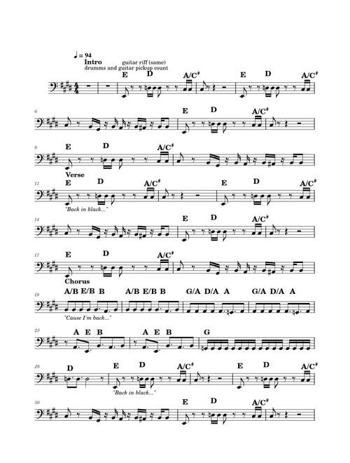 Back in Black - AC/DC
