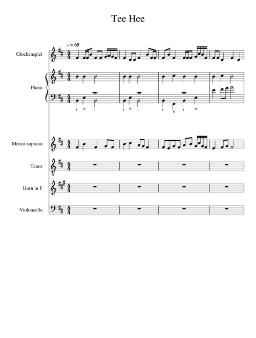 TeeHee w cello