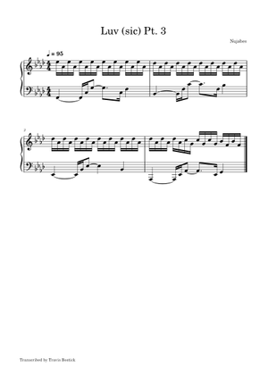 Luv (sic) Part 5 – Nujabes (in progress) Sheet Music for