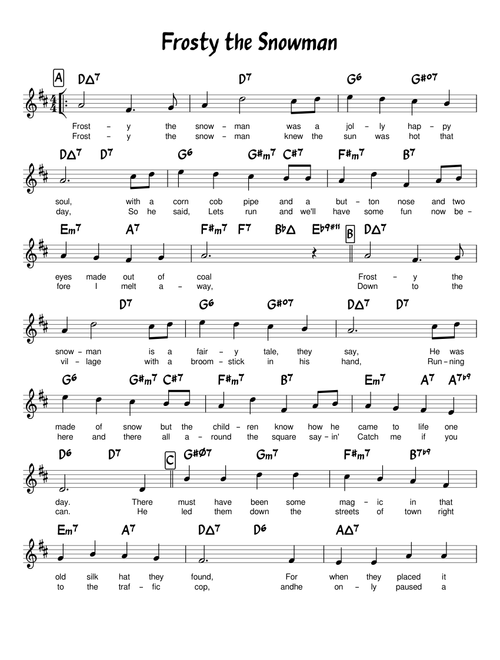 Frosty the snowman - Walter Rollins