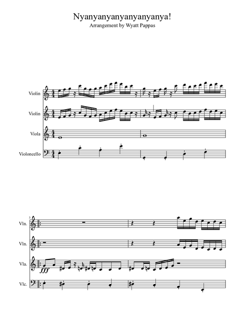 Nyan Cat Theme-String quartet