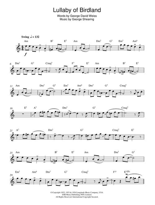 Lullaby Of Birdland - Ella Fitzgerald (Alto Sax Solo)
