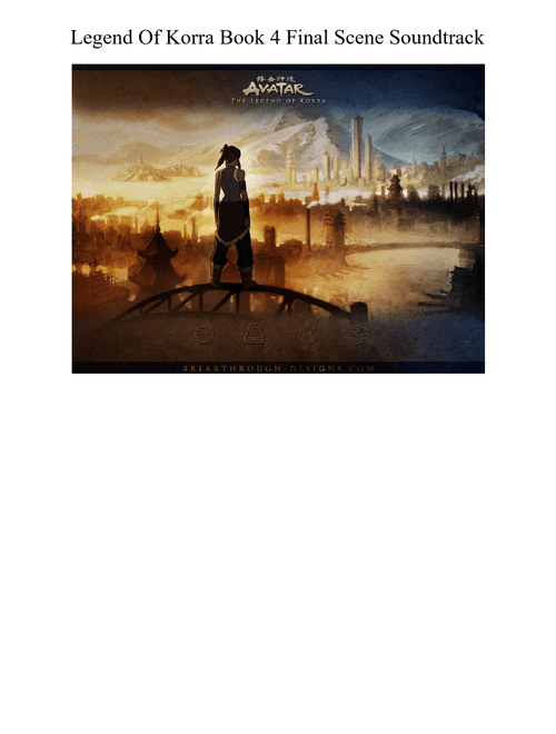 Legend of Korra: Book 4 Final Scene Soundtrack