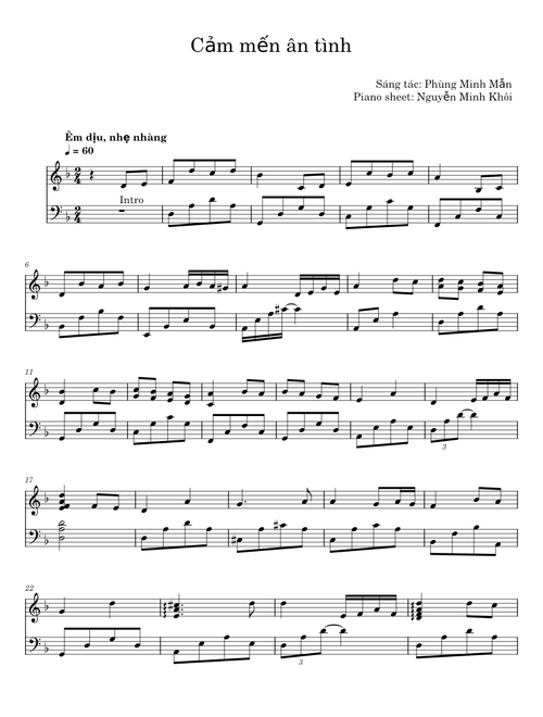 Cảm mến ân tình - Phùng Minh Mẫn