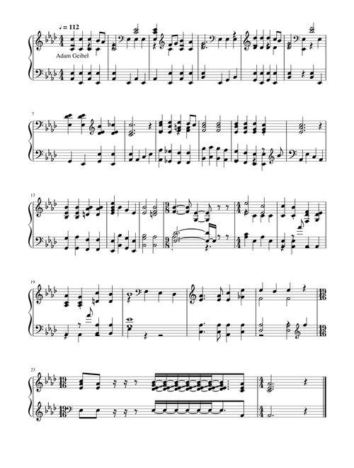 Onward, Christian soldiers (Geibel) - Adam Geibel