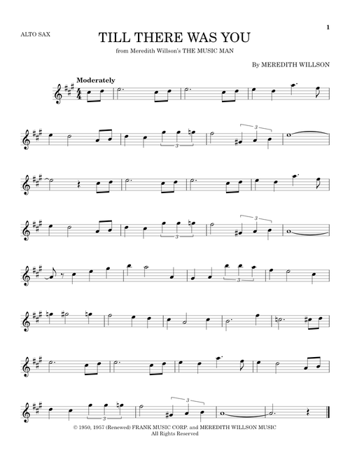 Till There Was You - The Beatles (Alto Sax Solo)