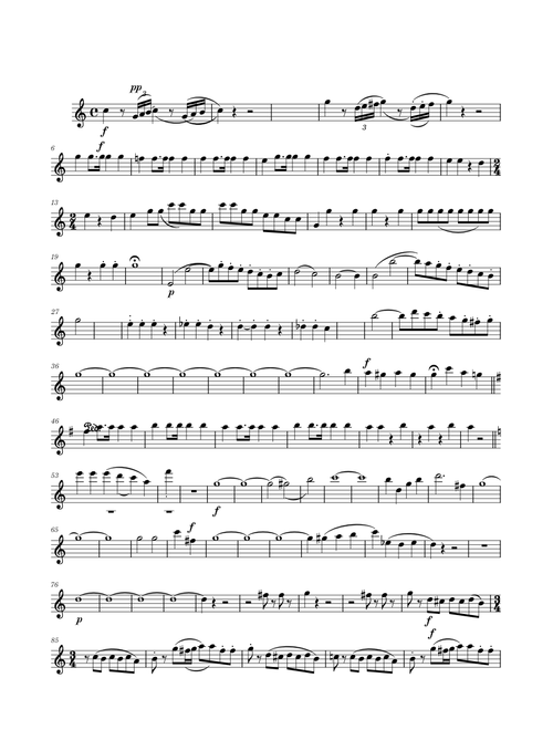 Symphony No.41 in C major, K.551 (Jupiter Symphony) – Wolfgang Amadeus Mozart Oboe part Mozart 41