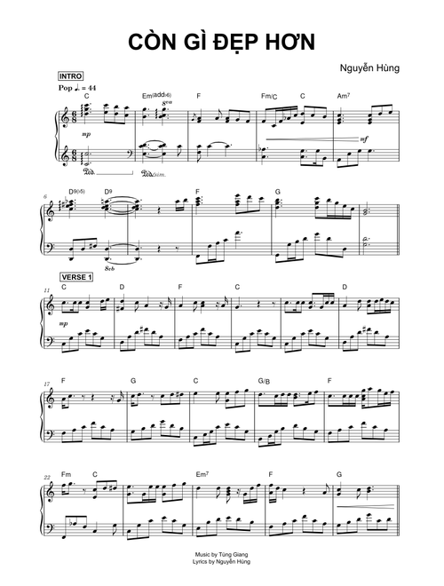 CÒN GÌ ĐẸP HƠN - Nguyễn Hùng (Piano)