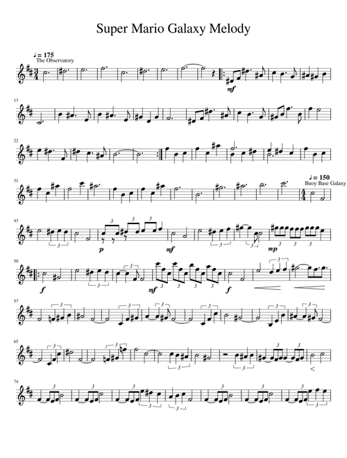 Super Mario Galaxy Melody