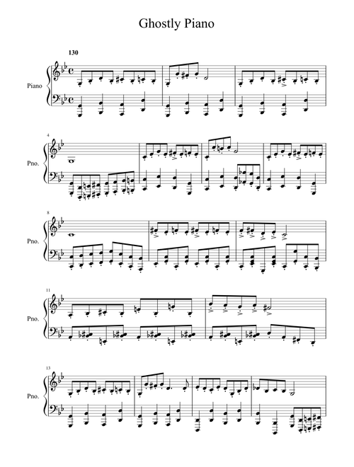 Ghostly Piano from Luigi's Mansion Dark Moon