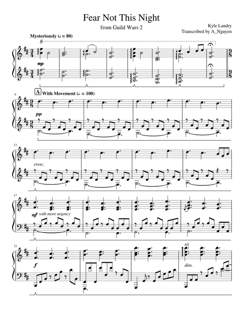 Fear Not This Night (Kyle Landry Version)