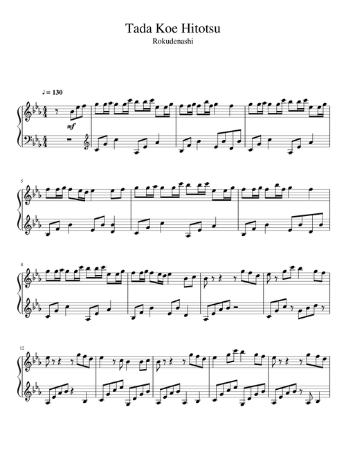 Tada Koe Hitotsu - The Voice – Rokudenashi Rokudenashi - The Voice
