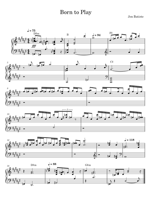 Born To Play (from Soul) - Jon Batiste