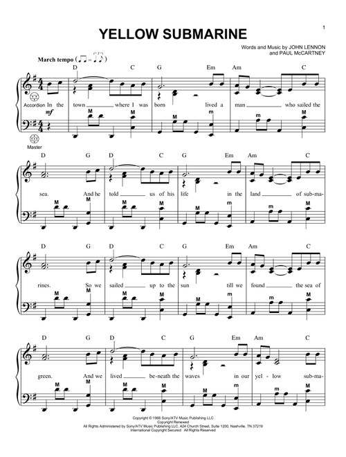Yellow Submarine - The Beatles (Accordion)