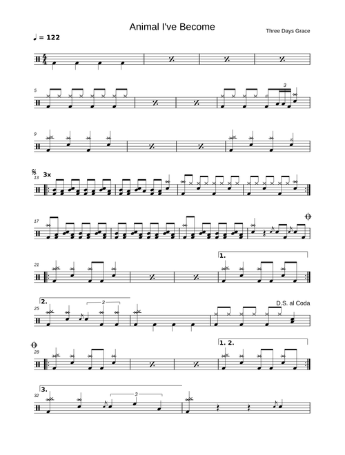 Animal I have become – Three Days Grace