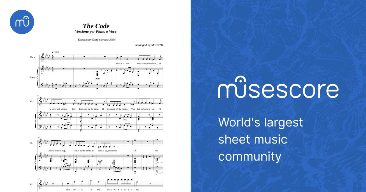 The Code – Nemo Sheet Music for Piano, Synthesizer (Piano-Voice ...