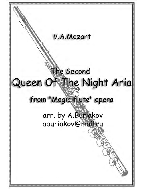 The Second  Queen Of The Night Aria (flute) (Arr. A.Buriakov) - V.A.Mozart (Small Ensemble)