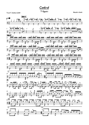 Control - T-Square Sheet Music for Drum group (Solo) | MuseScore.com
