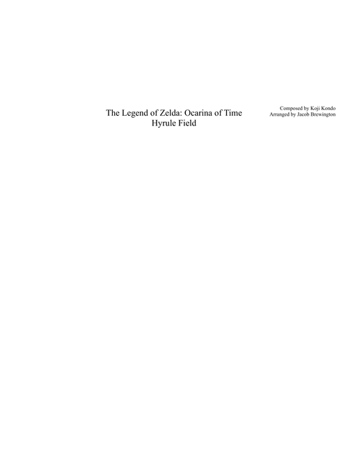 Hyrule Field - The Legend of Zelda: Ocarina of Time