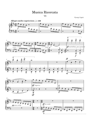 Musica Ricercata – György Ligeti Musica Riceratta № 8 for String