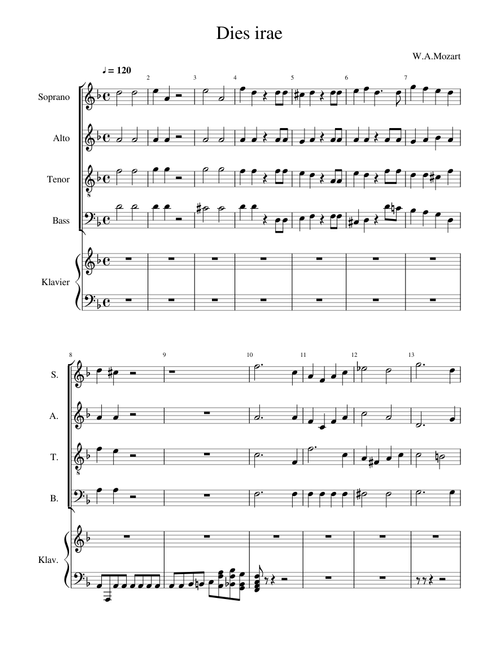 Dies Irae, KV 626 - Wolfgang Amadeus Mozart