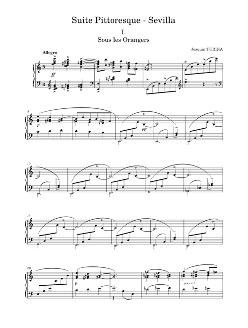 Sevilla, Op.2 – Joaquín Turina